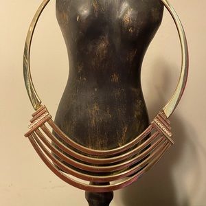 Gold and “Diamond” Necklace